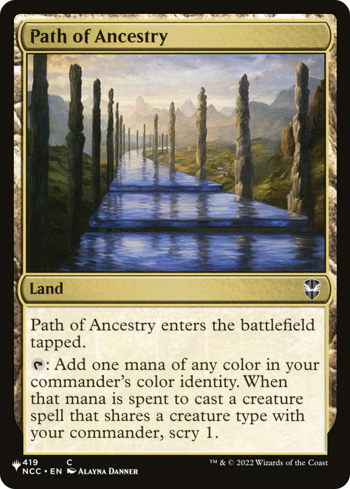 Path of Ancestry (LIST-NCC-419) - The List