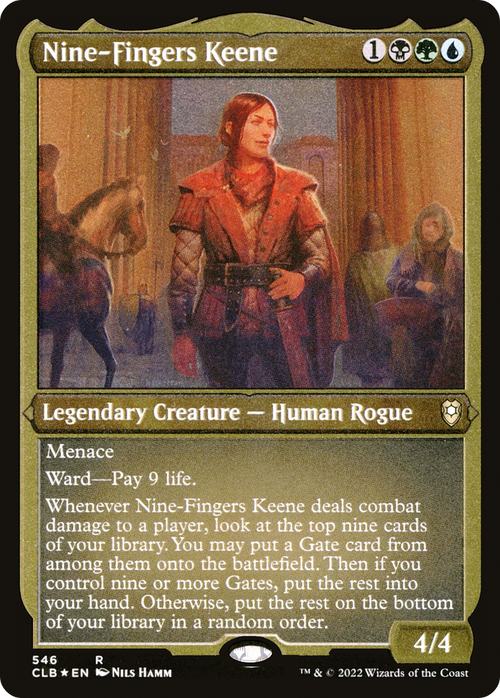 Nine-Fingers Keene (Foil Etched) (CLB-546) - Commander Legends: Battle for Baldur's Gate Foil