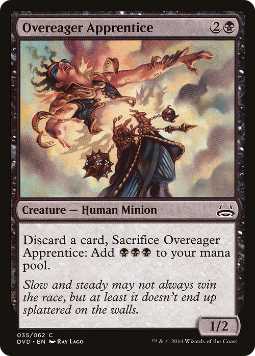 Overeager Apprentice (DD3-035) - Duel Decks Anthology: Divine vs. Demonic