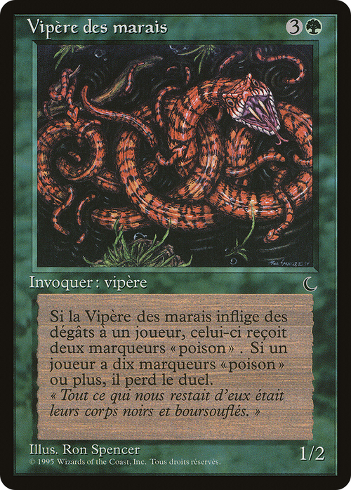 Marsh Viper (French) - "Vipere des marais" (REN-) - Renaissance