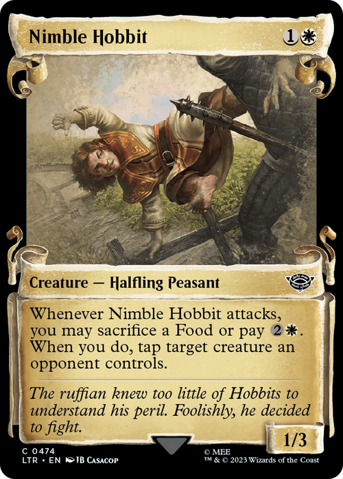 Nimble Hobbit (Showcase Scrolls) (LTR-474) - The Lord of the Rings: Tales of Middle-earth: (Showcase)