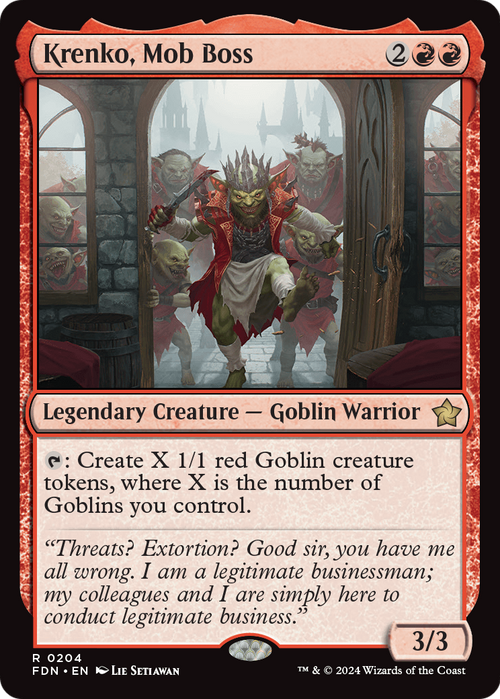 Krenko, Mob Boss (FDN-204) - Foundations