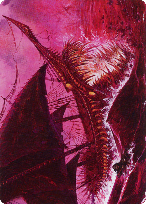 Marauding Dreadship // Marauding Dreadship (AMOM-036) - March of the Machine Art Series (Borderless) Foil