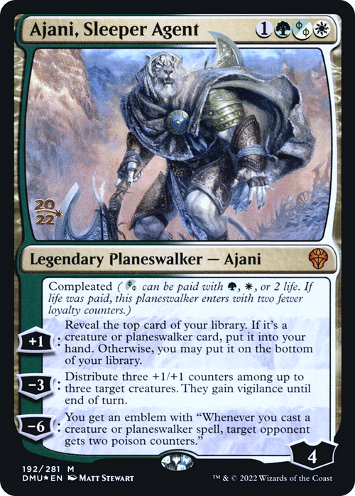 Ajani, Sleeper Agent (PRE-192) - Dominaria United Promos Foil