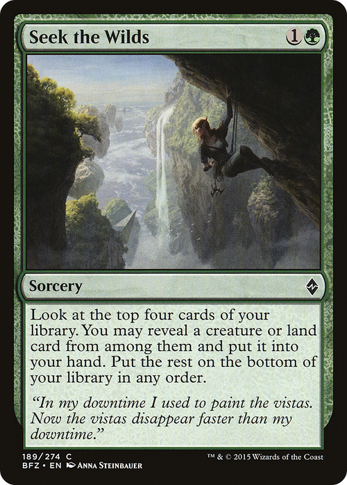 Seek the Wilds (BFZ-189) - Battle for Zendikar