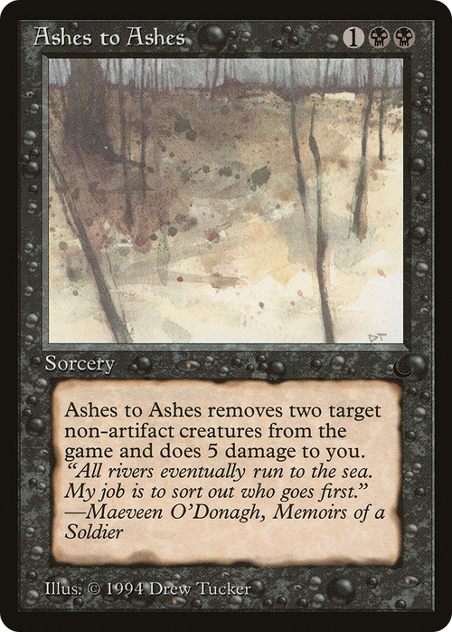 Ashes to Ashes (DRK-) - The Dark