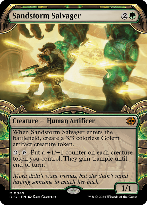 Sandstorm Salvager (Showcase) (BIG-049) - The Big Score: (Showcase) Foil