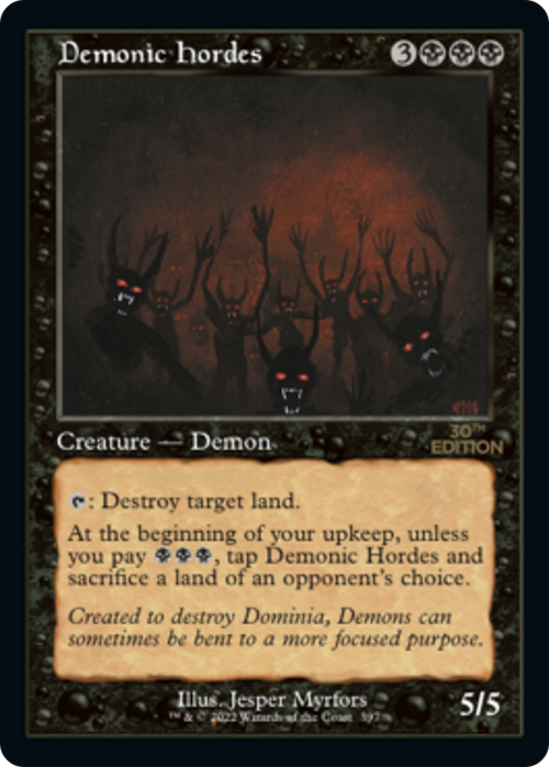 Demonic Hordes (Retro Frame) (30A-397) - 30th Anniversary Edition