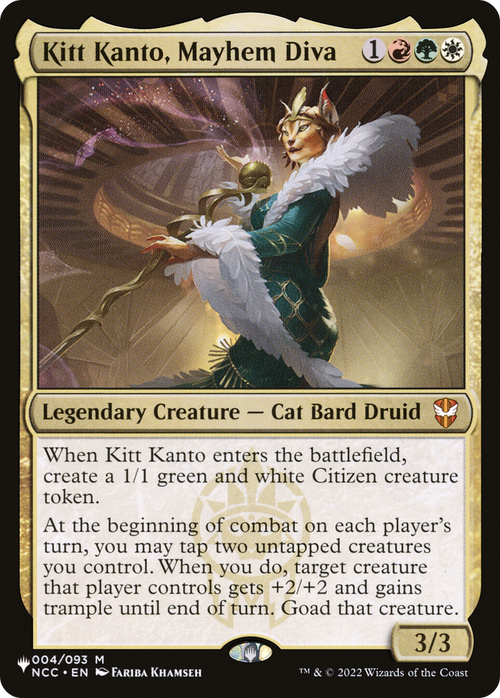 Kitt Kanto, Mayhem Diva (LIST-NCC-4) - The List