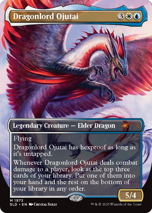 Dragonlord Ojutai // Dragonlord Ojutai (SLD-1973) - Secret Lair Drop (Borderless) Foil