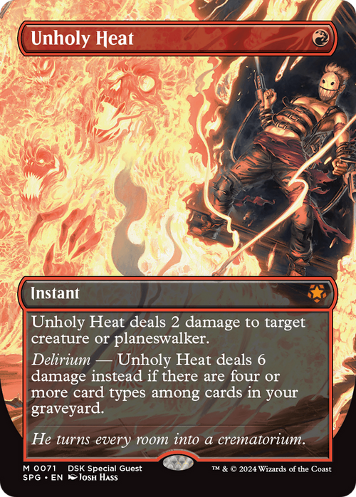 Unholy Heat (Borderless) (SPG-071) - Special Guests Foil