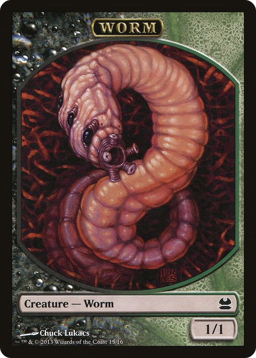 Worm Token (MMA-015) - Modern Masters Tokens