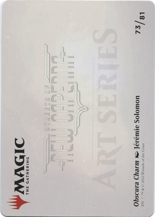 Obscura Charm // Obscura Charm (ASNC-073) - New Capenna Art Series (Borderless) Foil