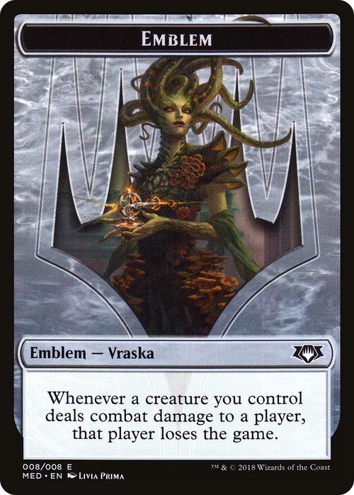 Emblem - Vraska, Golgari Queen (MED-0G8) - Mythic Edition Tokens
