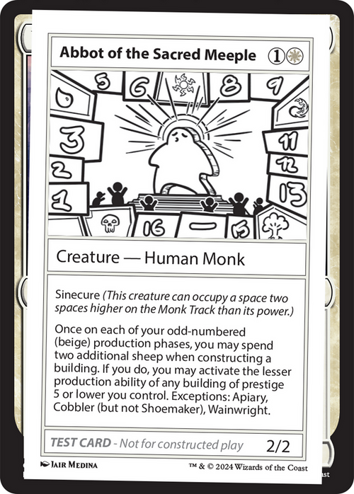 Abbot of the Sacred Meeple (MB2PC-) - Mystery Booster 2