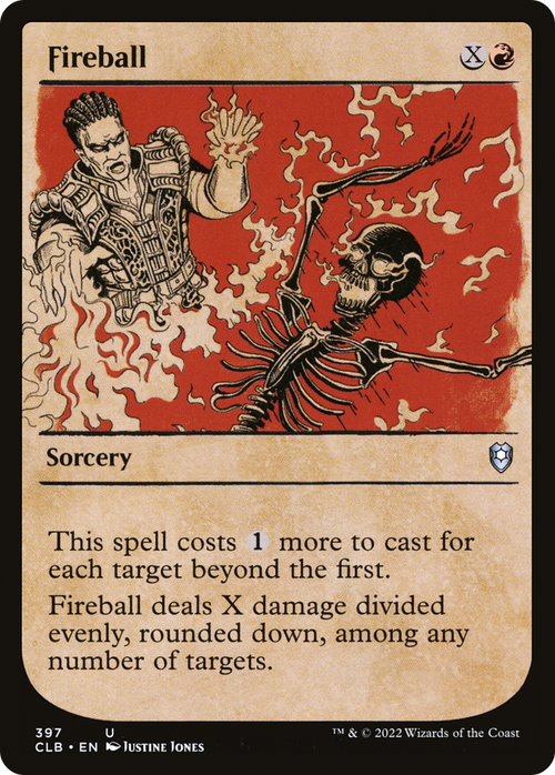 Fireball (Showcase) (CLB-397) - Commander Legends: Battle for Baldur's Gate: (Showcase)