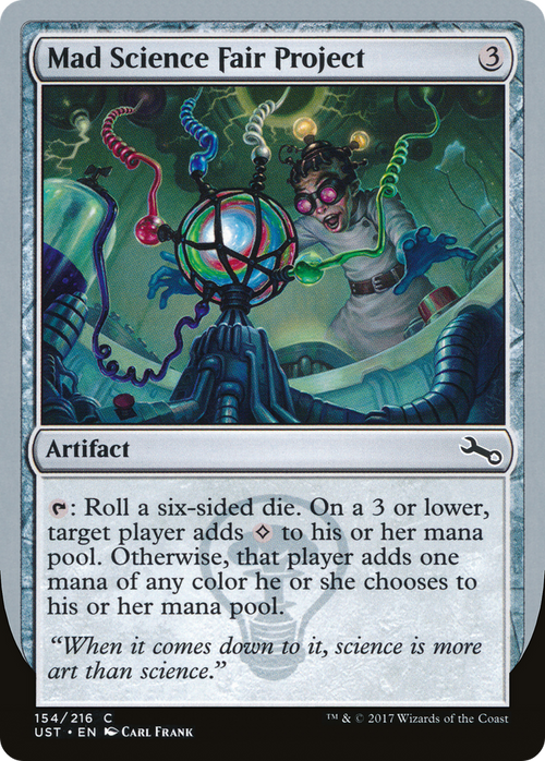 Mad Science Fair Project (UST-154) - Unstable