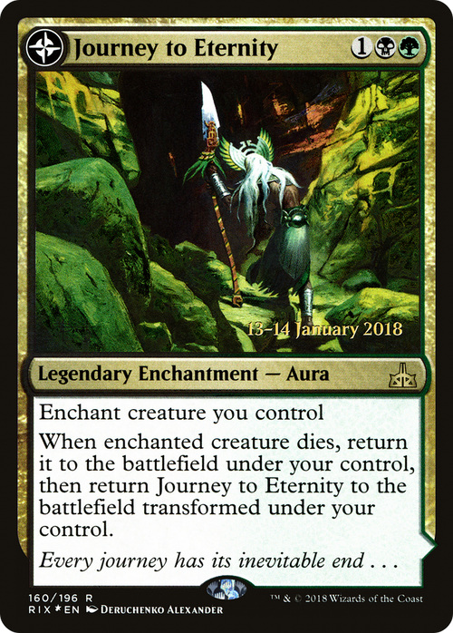 Journey to Eternity (PRE-160S) - Rivals of Ixalan Promos: (compasslanddfc) Foil