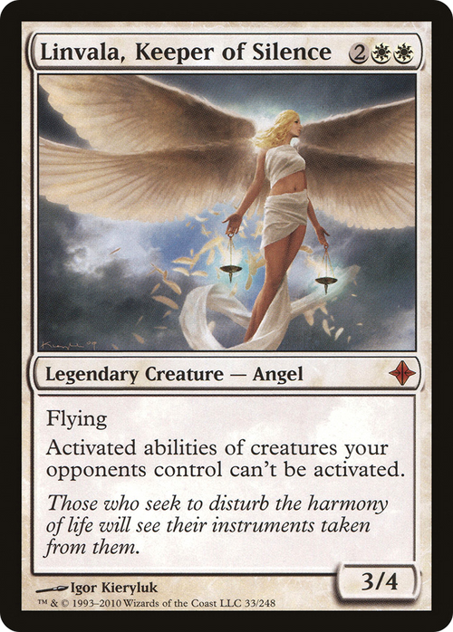 Linvala, Keeper of Silence (ROE-033) - Rise of the Eldrazi