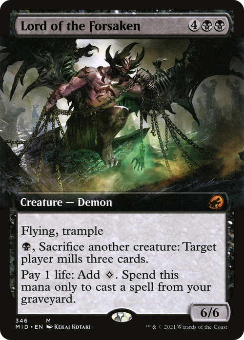 Lord of the Forsaken (Extended Art) (MID-346) - Innistrad: Midnight Hunt: (Extended Art)