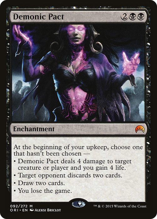 Demonic Pact (ORI-092) - Magic Origins Foil