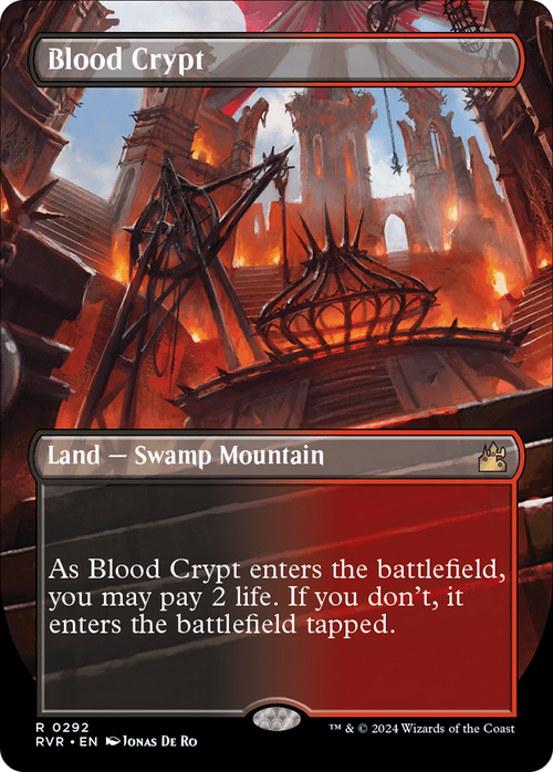 Blood Crypt (Borderless) (RVR-292) - Ravnica Remastered