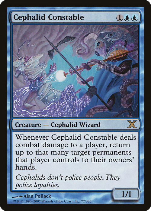 Cephalid Constable (10E-072) - Tenth Edition Foil