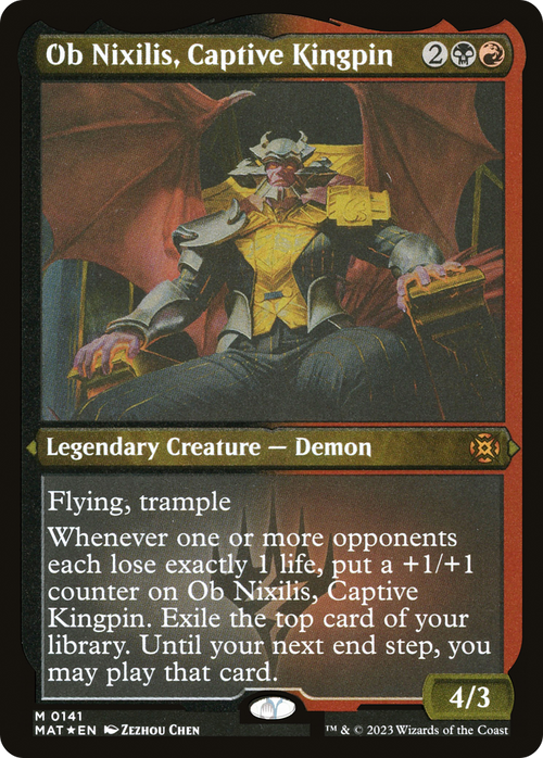 Ob Nixilis, Captive Kingpin (Foil Etched) (MAT-141) - March of the Machine: The Aftermath Foil