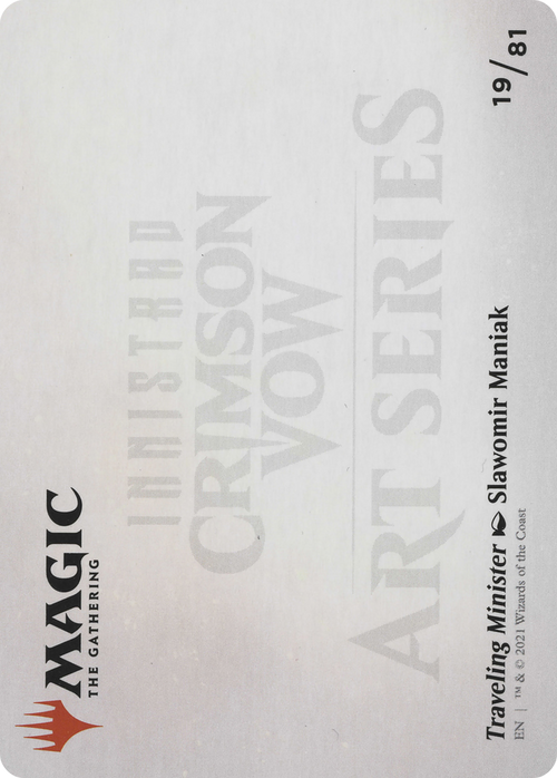 Traveling Minister // Traveling Minister (AVOW-019) - Crimson Vow Art Series (Borderless)
