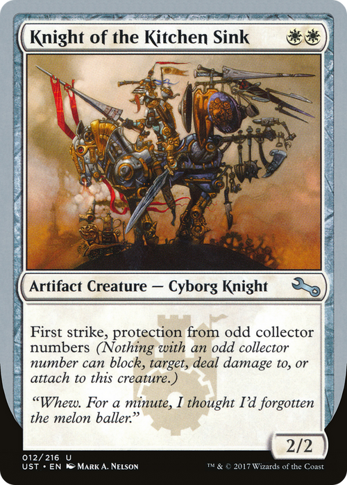 Knight of the Kitchen Sink (UST-12D) - Unstable Foil