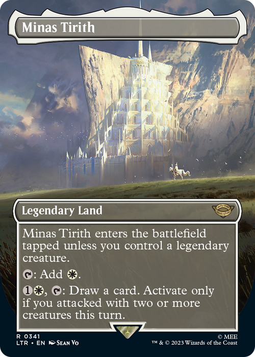 Minas Tirith (0341) (Borderless) (LTR-341) - The Lord of the Rings: Tales of Middle-earth Foil