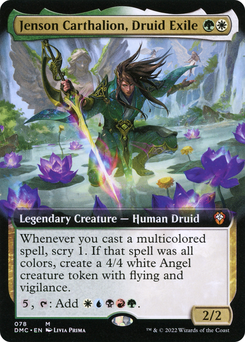 Jenson Carthalion, Druid Exile (Extended Art) (DMC-078) - Dominaria United Commander: (Extended Art)