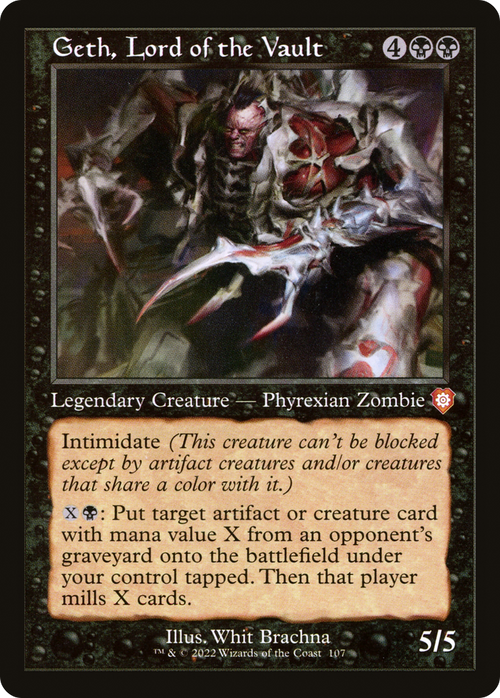Geth, Lord of the Vault (Retro Frame) (BRC-107) - The Brothers' War Commander