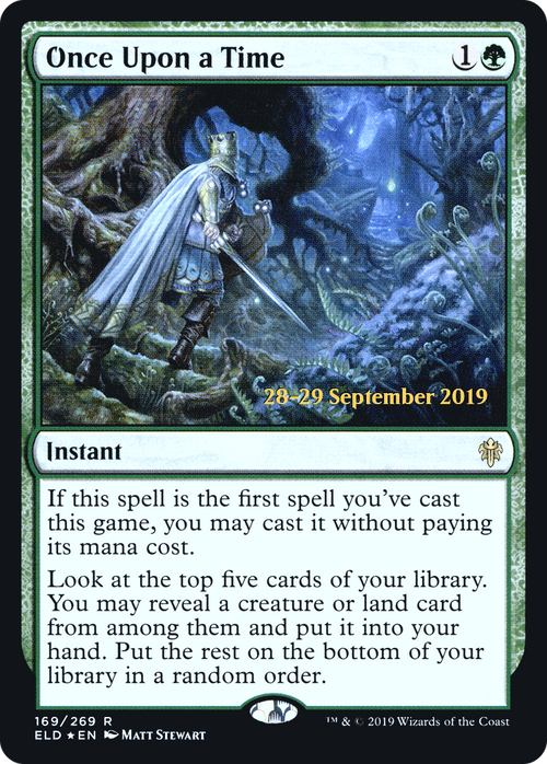 Once Upon a Time (PRE-169S) - Throne of Eldraine Promos Foil