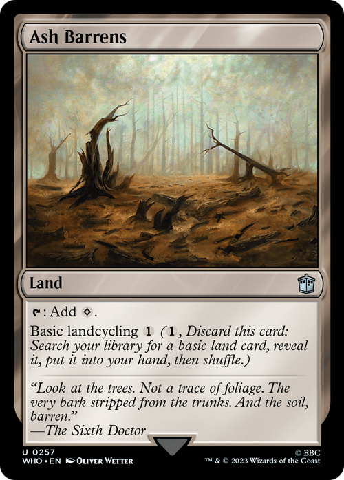 Ash Barrens (WHO-257) - Doctor Who