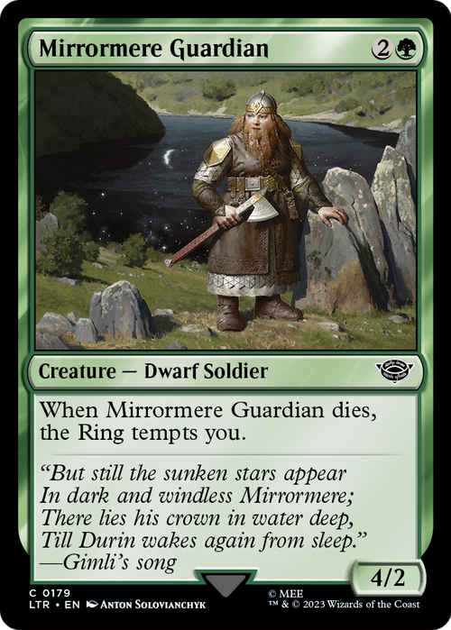 Mirrormere Guardian (LTR-179) - The Lord of the Rings: Tales of Middle-earth Foil