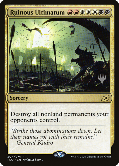 Ruinous Ultimatum (PPIKO-204P) - Ikoria: Lair of Behemoths Promos Foil
