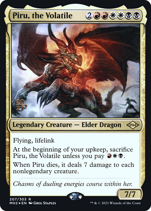 Piru, the Volatile (PRE-207S) - Modern Horizons 2 Promos Foil