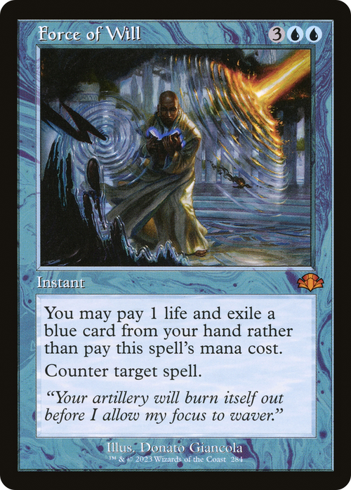 Force of Will (Retro Frame) (DMR-284) - Dominaria Remastered
