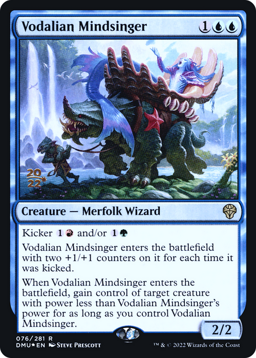Vodalian Mindsinger (PRE-076) - Dominaria United Promos Foil