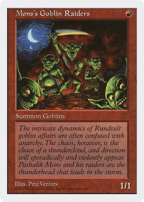 Mons's Goblin Raiders (5ED-251) - Fifth Edition
