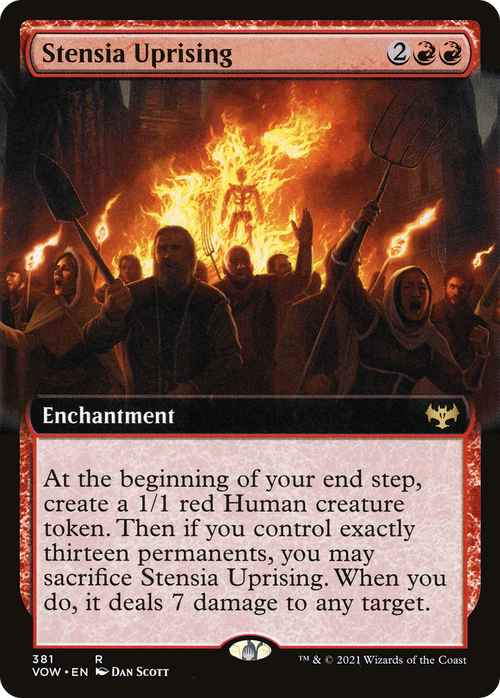 Stensia Uprising (Extended Art) (VOW-381) - Innistrad: Crimson Vow: (Extended Art) Foil