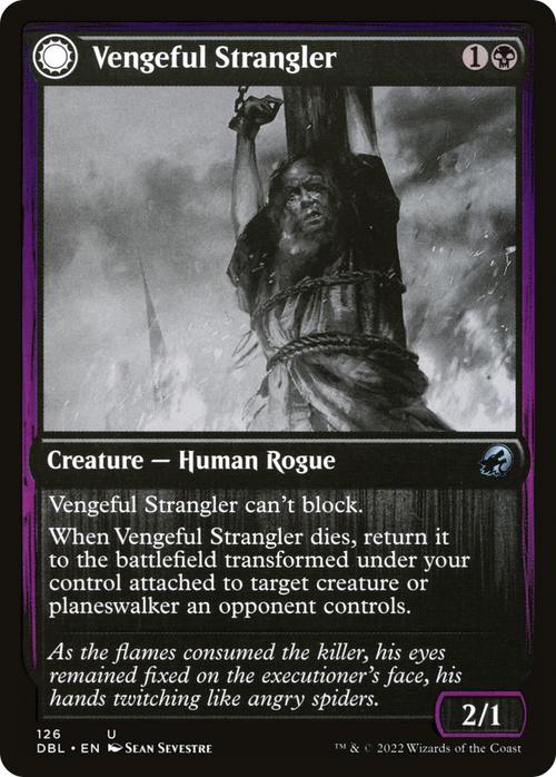 Vengeful Strangler (DBL-126) - Innistrad: Double Feature: (Double Faced Transform)