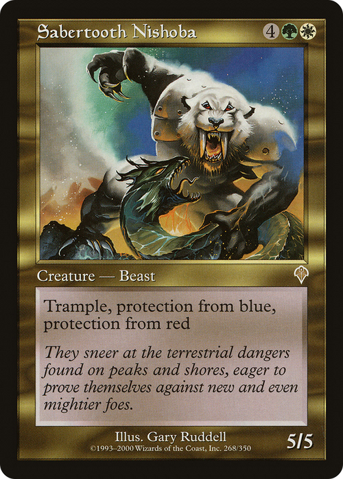 Sabertooth Nishoba (INV-268) - Invasion Foil
