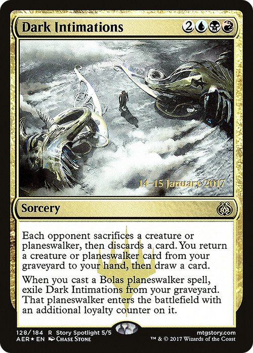 Dark Intimations (PRE-128S) - Aether Revolt Promos Foil