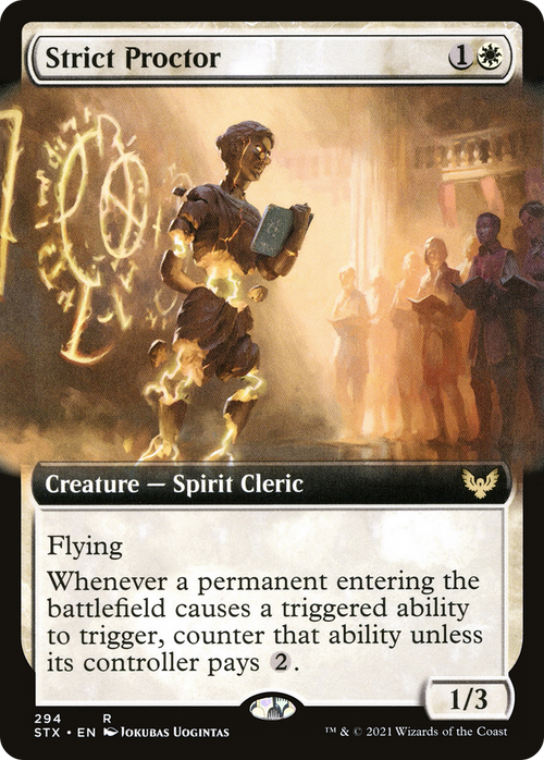 Strict Proctor (Extended Art) (STX-294) - Strixhaven: School of Mages: (Extended Art) Foil