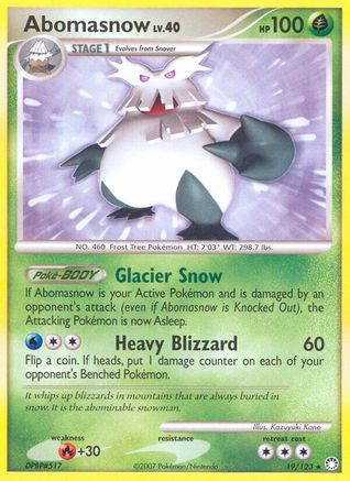 Abomasnow  Mysterious Treasures - Rare