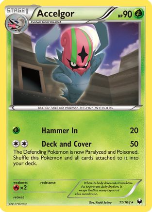 Accelgor  - Reverse Holofoil Dark Explorers - Rare