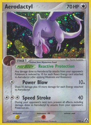 Aerodactyl  - Holofoil Legend Maker - Holo Rare