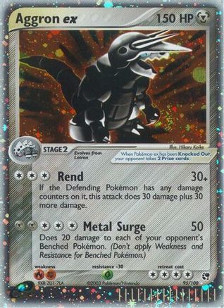 Aggron ex  - Holofoil Sandstorm - Ultra Rare